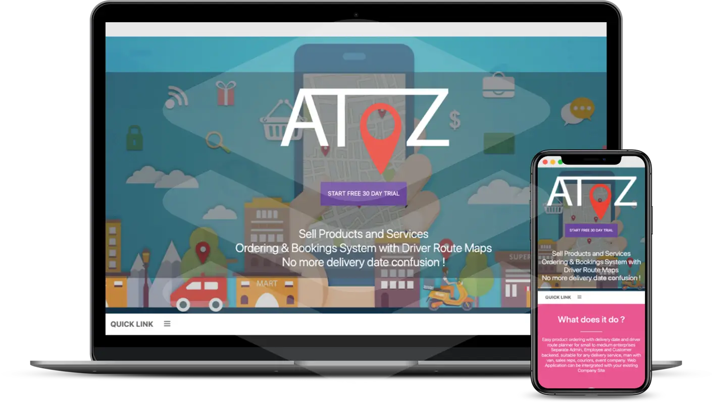AtoZ Delivery App Showreel